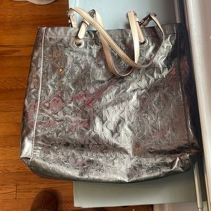 Metallic Michael Kors tote bag